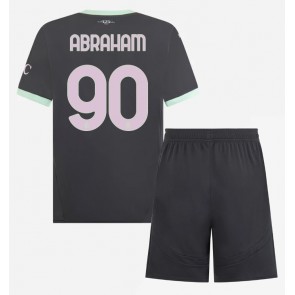 AC Milan Tammy Abraham #90 Dětské Alternativní dres komplet 2024-25 Krátký Rukáv (+ trenýrky)